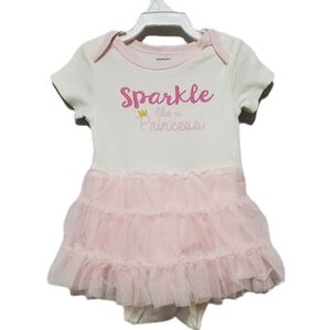 Gerber Baby Girl's Princess Tutu Bodysuit Size 3-6Months